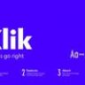 Font - Klik