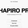 Font - Shapiro Pro