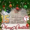 Christmas Retro Text Effect Set 2 - 15 Different Styles