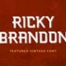 Font - Ricky Brandon