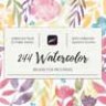 244 Watercolor Brushes For Procreate