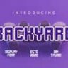 Font - Backyard
