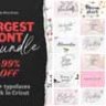 Largest Font Bundle - 290+ Typefaces Work in Cricut