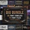 Big Vintage Fonts Bundle