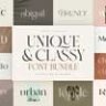 Unique and Classy Modern Font Bundle