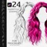 Hairstyle II Stamp Brushes Procreate
