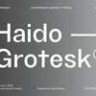 Font - TG Haido Grotesk