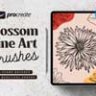 Procreate Blossom Line Art Brushes