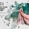 21 Abstract Splash Brushes - Vol. 1