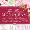 The Floral Monogram Font Bundle