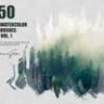 50 Magic Watercolor Brushes - Vol. 1