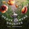 Heavy Canvas Brushes for Procreate
