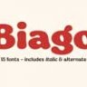 Font - Biago
