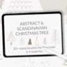 Scandinavian abstract Christmas tree