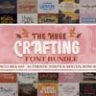 The Huge Crafting Font Bundle