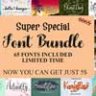 Super Special Font Bundle
