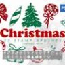 Christmas, Sea Life, Snowflakes - stamp brushes for Photoshop