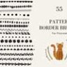 Pattern Border Brushes for Procreate