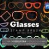 50 Glasses Photoshop Stamp Brushes